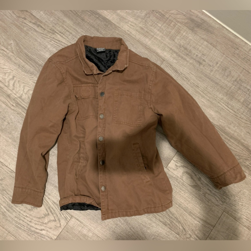 Ring of Fire boys brown insulated jacket Size 14